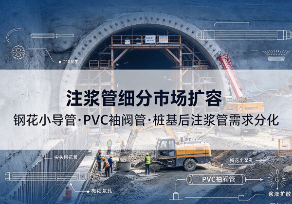 岳阳楼注浆管细分市场扩容，隧道钢花小导管、PVC 袖阀管、桩基后注浆管需求分化